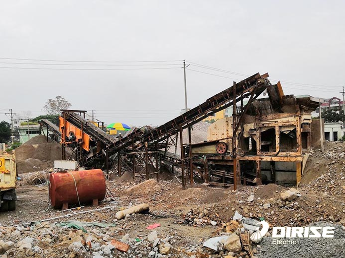 破碎機變頻器應用案例-國產變頻器廠家德瑞斯-現場